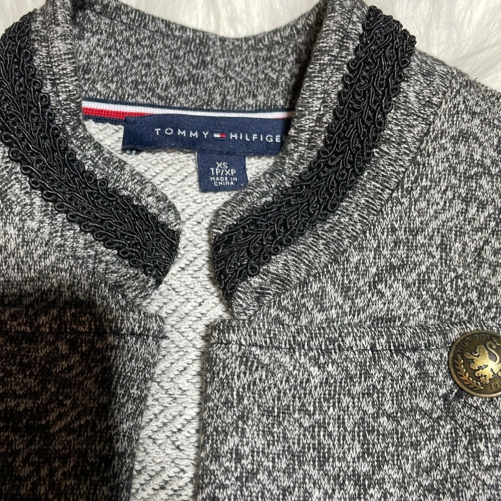 Tommy Hilfiger Military Style Jacket Black/Grey-xs-#0085 - Picture 4 of 10